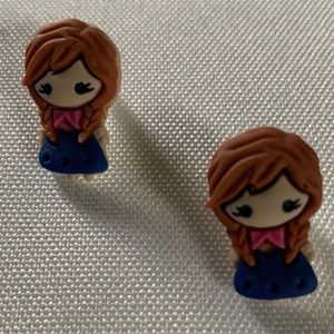NWT. Handmade Pierced Pretty Princess Earrings for Girls!  For ages 5 and up!